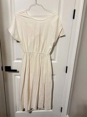 2 Hearts Linen Blend Midi Dress Size Large
